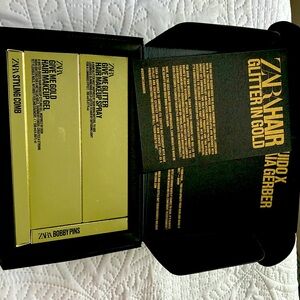 Zara hair glitter in gold holiday set